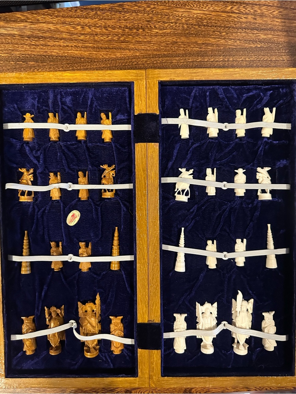 Vintage Chinese Handcrafted Chess complete Set